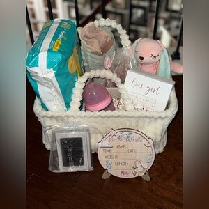 Baby Girl Baby Shower Gift Basket